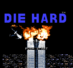 Die Hard title screen for NES